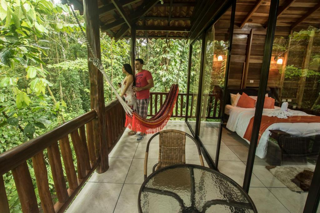 Balkón nebo terasa v ubytování Hotel Rancho Cerro Azul
