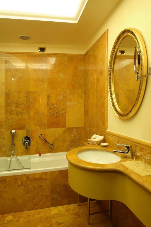 Koupelna v ubytování Hotel Al Codega