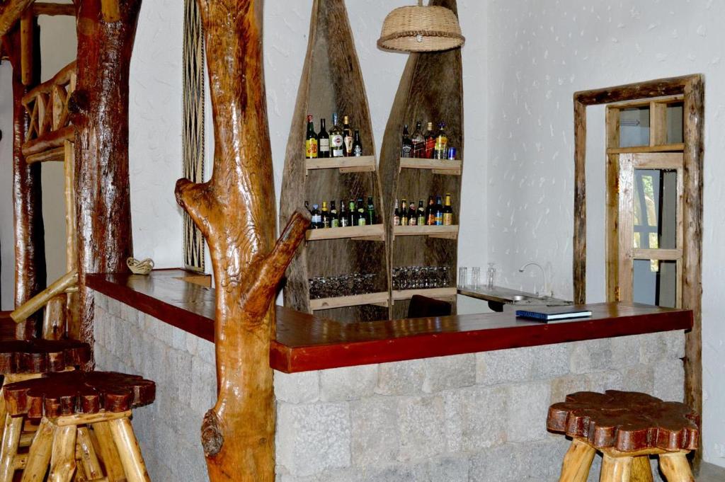 Lounge nebo bar v ubytování Kivu Paradis Resort