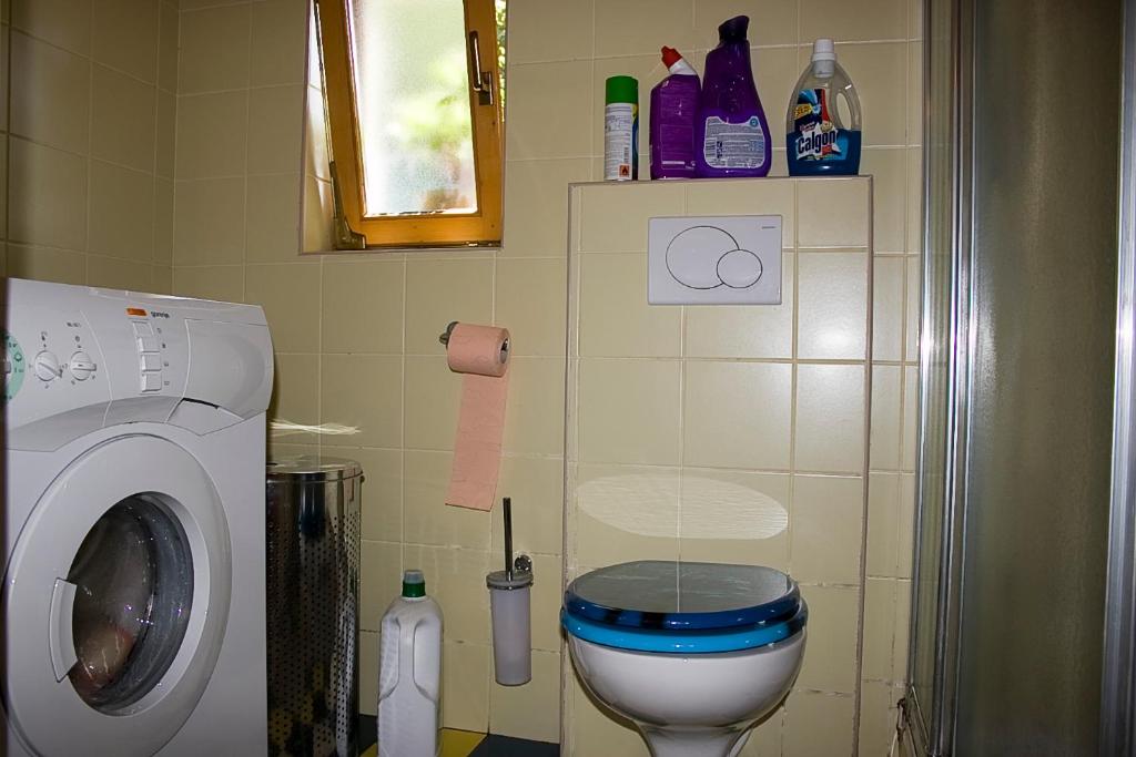 Koupelna v ubytování Apartma Obrh