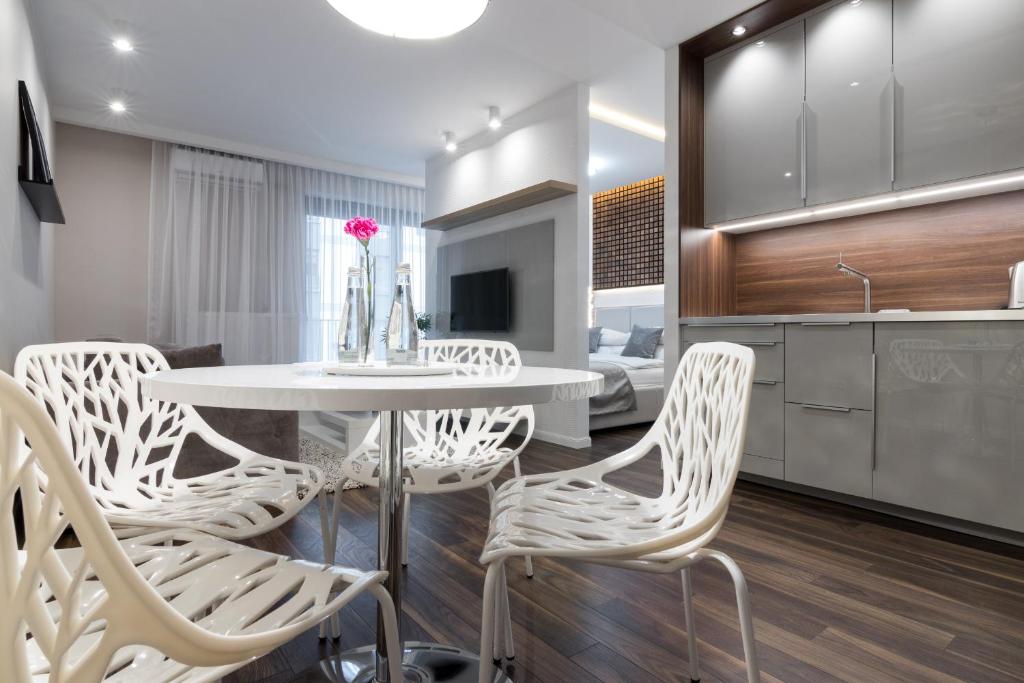 Televízia a/alebo spoločenská miestnosť v ubytovaní GA Luxury Apartments W19