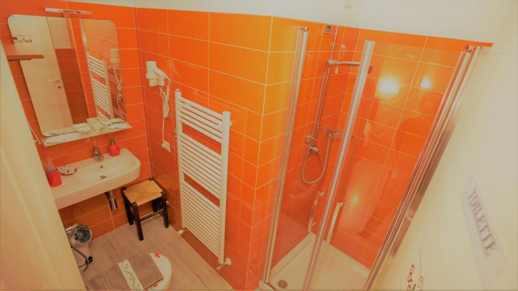 Koupelna v ubytování Il Quadrifoglio guesthouse