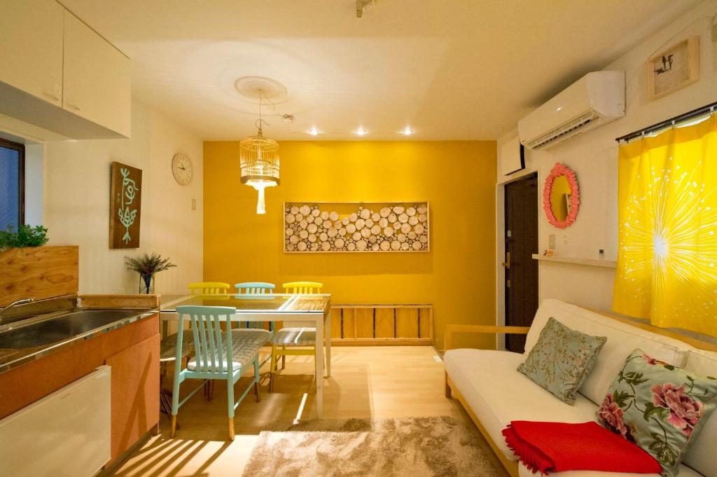 Ruang duduk di Lucy's House横浜中華街 House1
