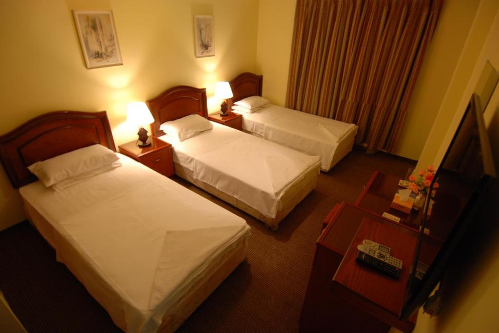 TV a/nebo společenská místnost v ubytování Al Rashid Hotel