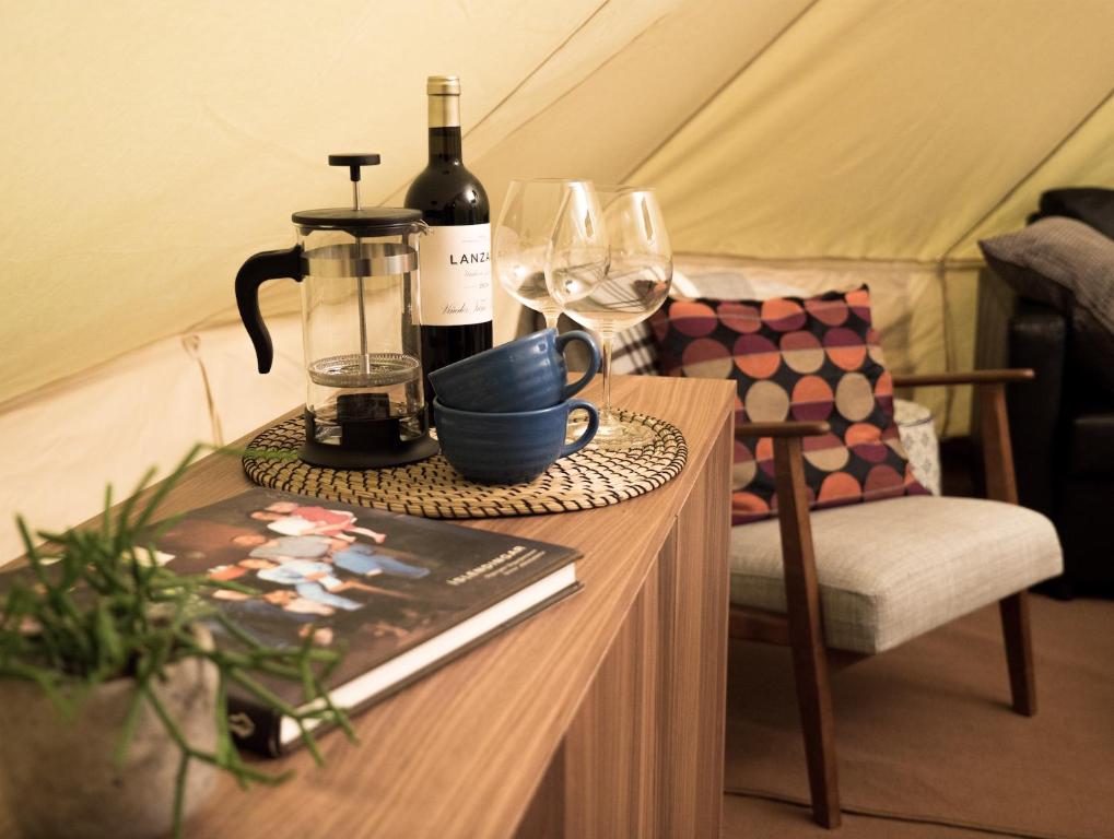 Posezení v ubytování Camp Boutique