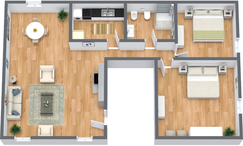 Plan piętra w obiekcie DolceVita Apartments N 287