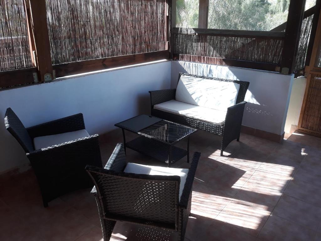 Posezení v ubytování Sapir Apartment