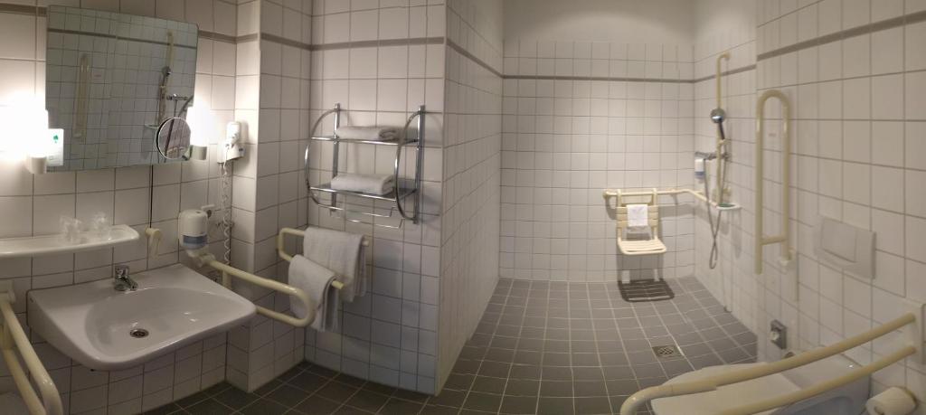 Koupelna v ubytování Hotel Sedes