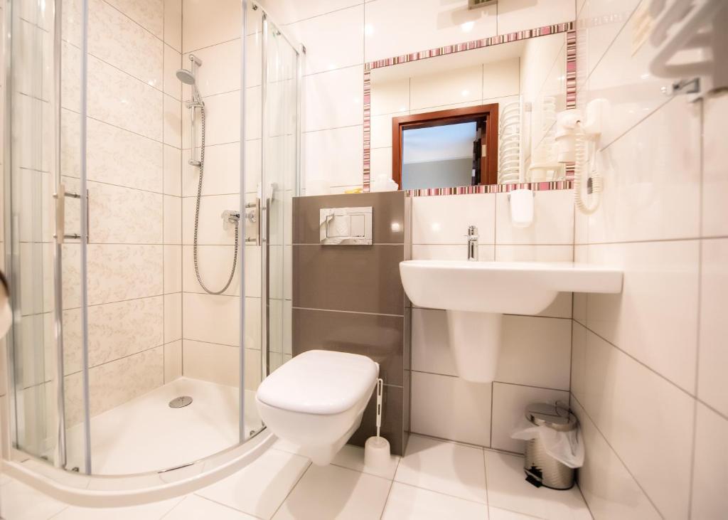 Kúpeľňa v ubytovaní Hotel Kazimierz II