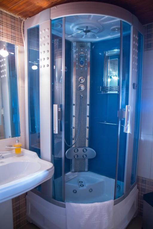 Kúpeľňa v ubytovaní Guesthouse Tsegani
