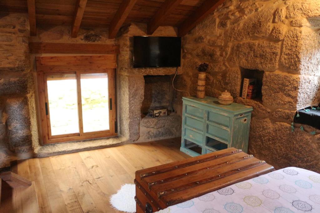 TV a/nebo společenská místnost v ubytování Bodega rural tipo loft