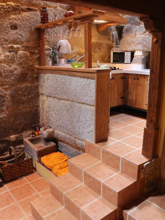 Kuchyň nebo kuchyňský kout v ubytování Bodega rural tipo loft