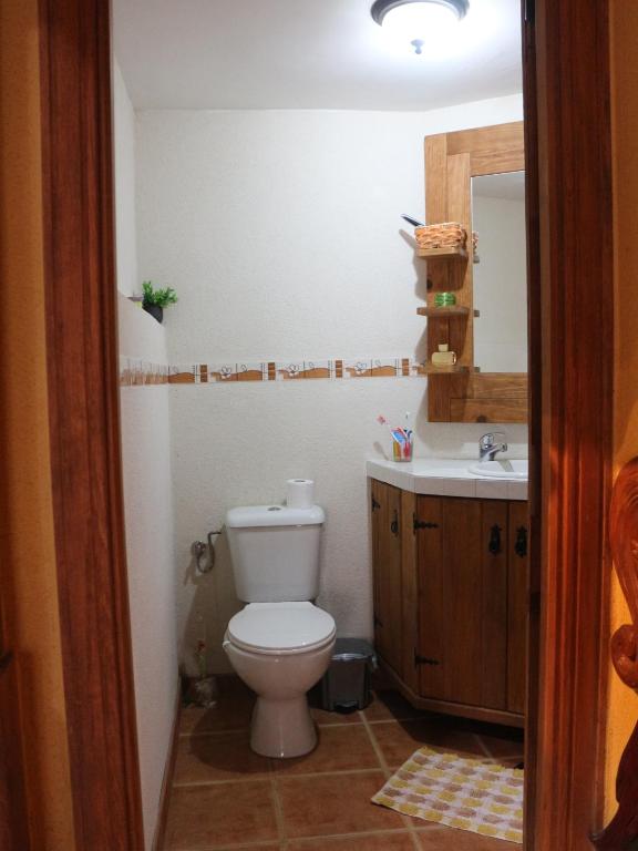Koupelna v ubytování Bodega rural tipo loft