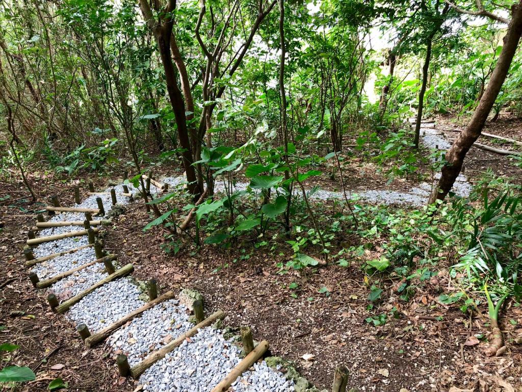 海坐にある庭