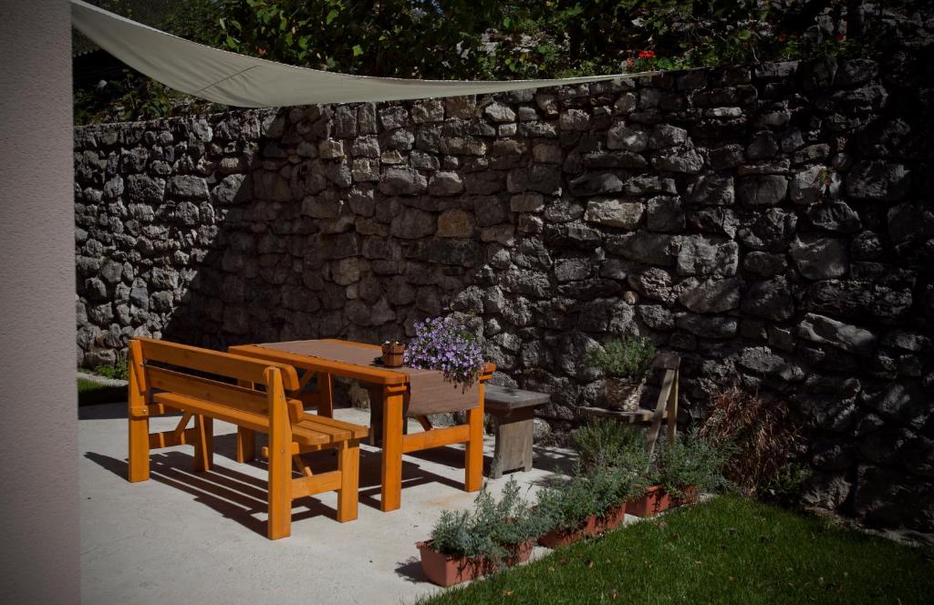 Zahrada ubytování Apartments Soča