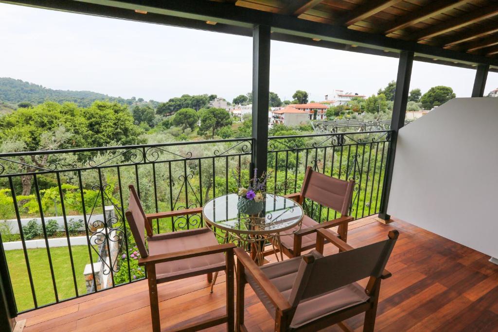 Balkón nebo terasa v ubytování Skiathos Argento