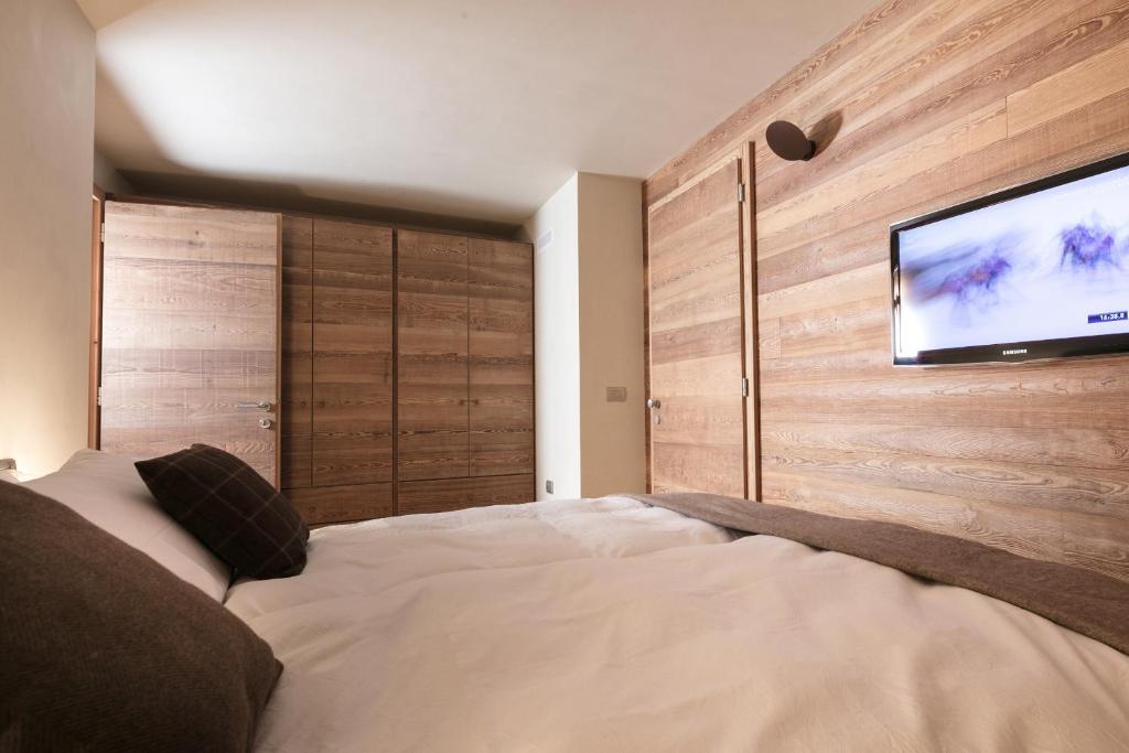Posteľ alebo postele v izbe v ubytovaní Chalet Heidi