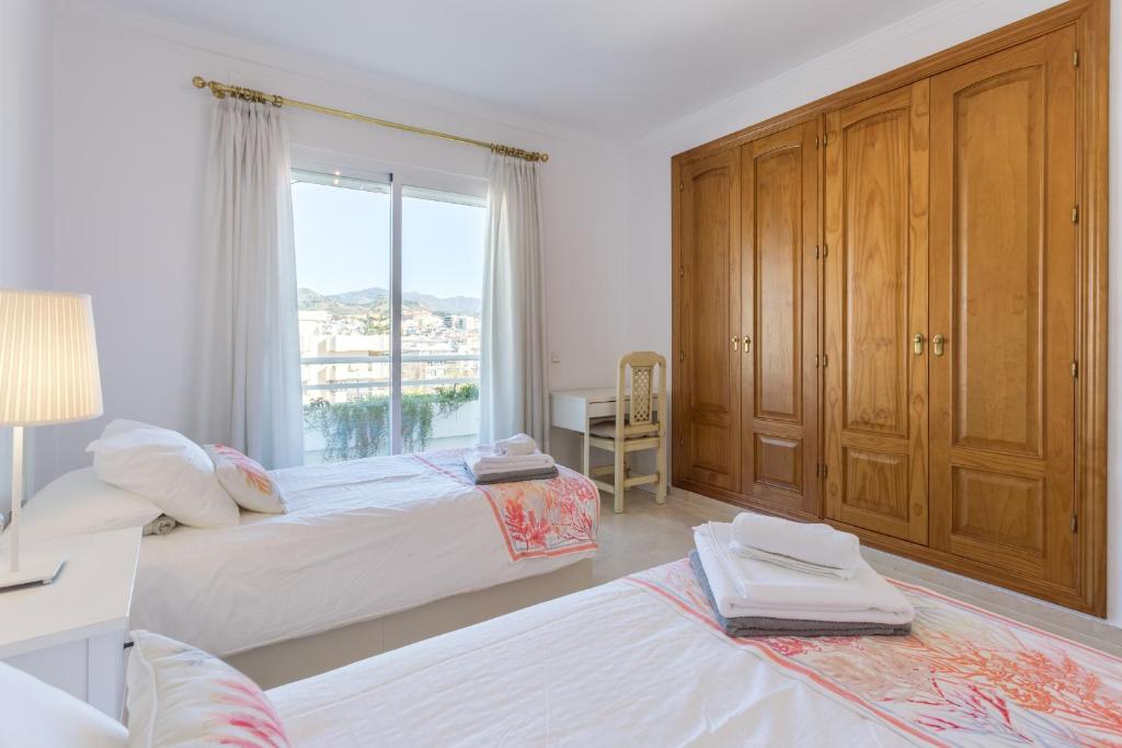 Postel nebo postele na pokoji v ubytování Apartamento Marbella Playa Centro