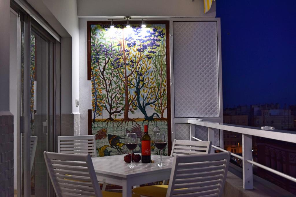 Balkón alebo terasa v ubytovaní Apt Luxury Reding Solo Familias