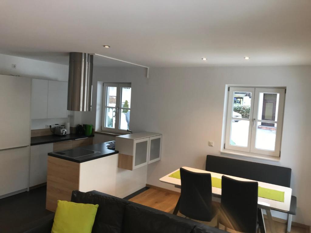Kuchyň nebo kuchyňský kout v ubytování Lea am See - Bio Design Appartement