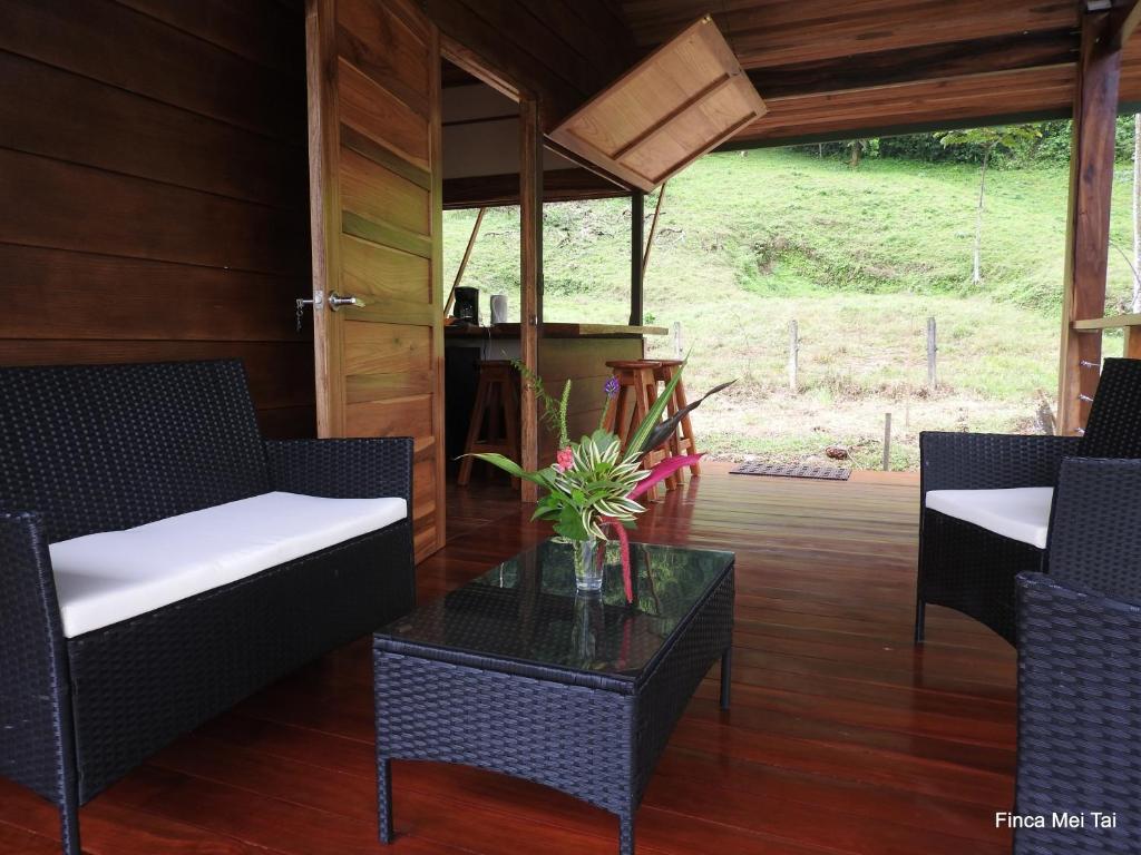 Zahrada ubytování Mei Tai Cacao Lodge
