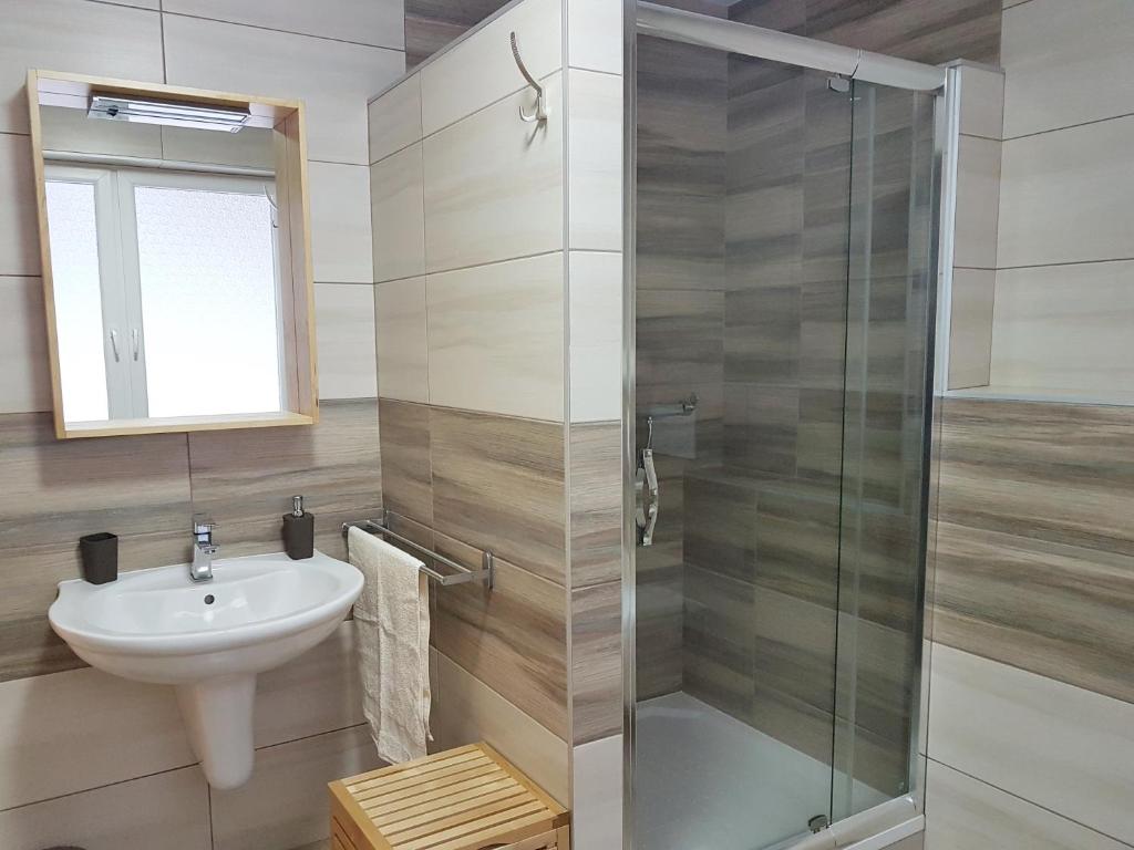 Koupelna v ubytování Apartmán 101