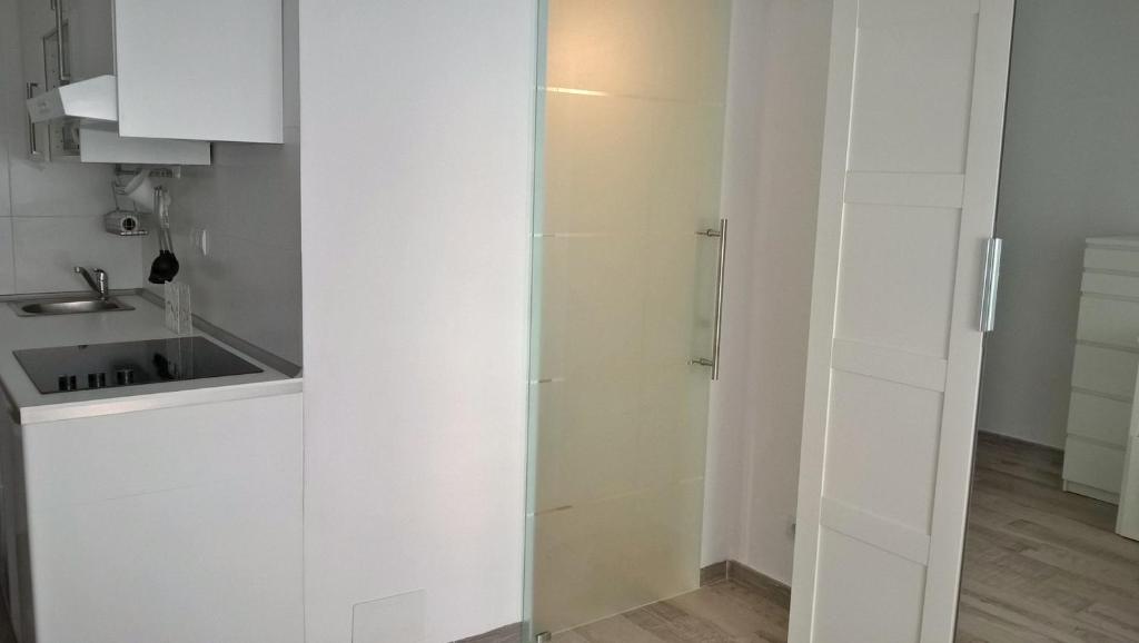 Kuchyňa alebo kuchynka v ubytovaní Apartamento Malagueta Playa