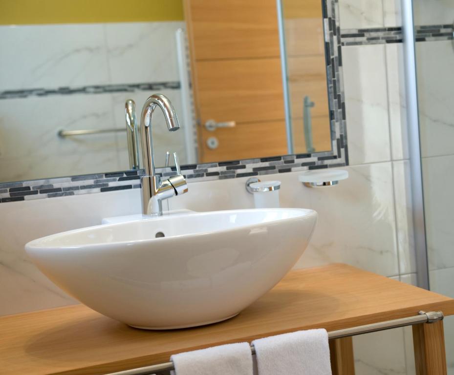 Koupelna v ubytování Hotel Ostaria Posta
