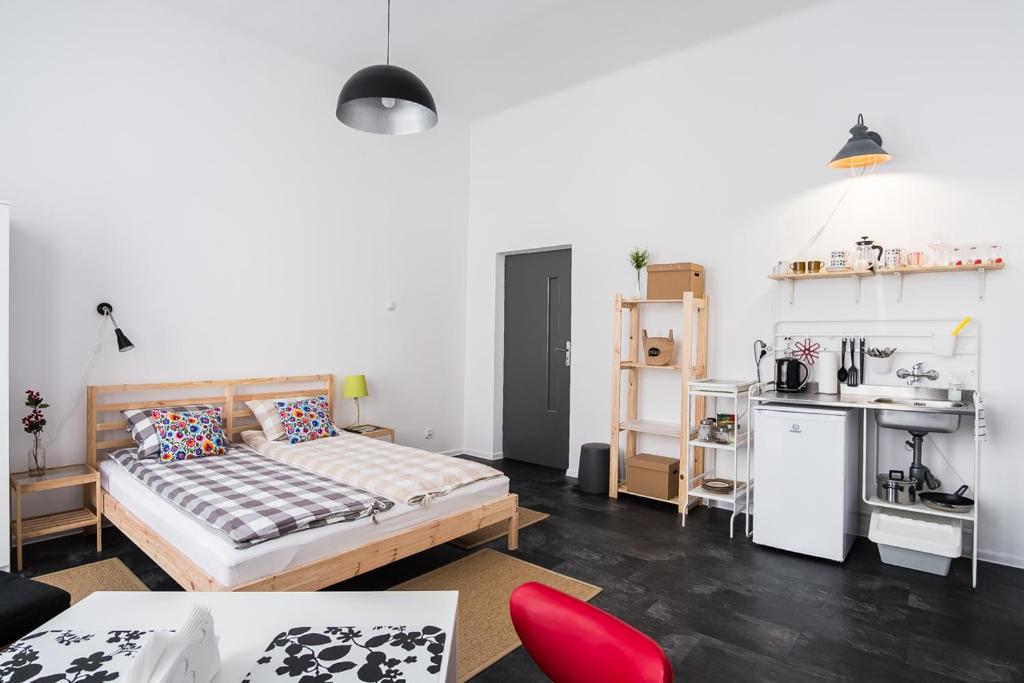 Kuchyň nebo kuchyňský kout v ubytování HOSTEL "likeHOME"