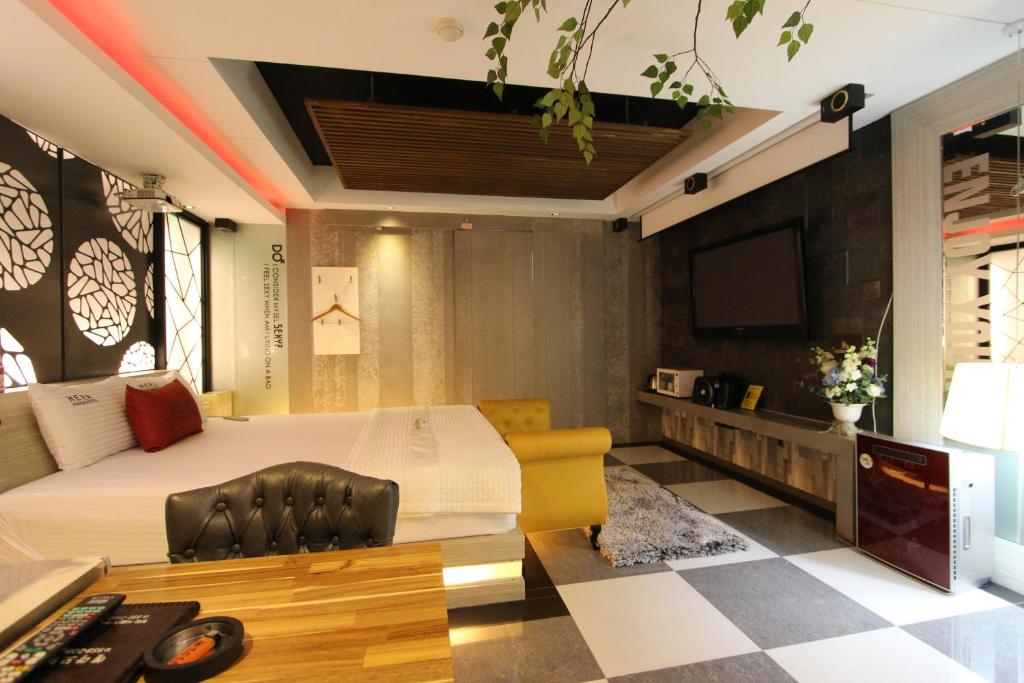 Postel nebo postele na pokoji v ubytování Hera Hotel