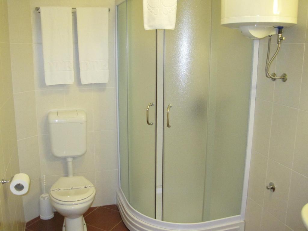 Koupelna v ubytování Medijana Apartments Niš