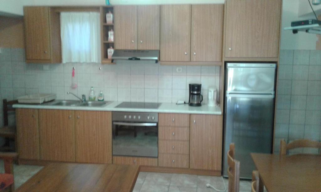 Kuchyň nebo kuchyňský kout v ubytování Dixtia Apartments