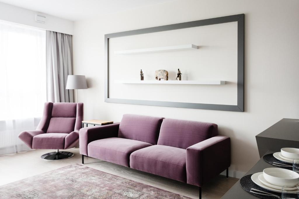 Posedenie v ubytovaní LuxLux Apartments Metro Slodowiec