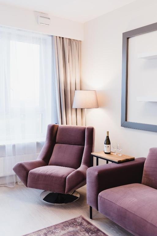 Posedenie v ubytovaní LuxLux Apartments Metro Slodowiec