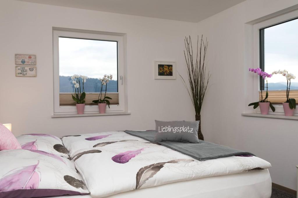 Postel nebo postele na pokoji v ubytování NATURpur 4613