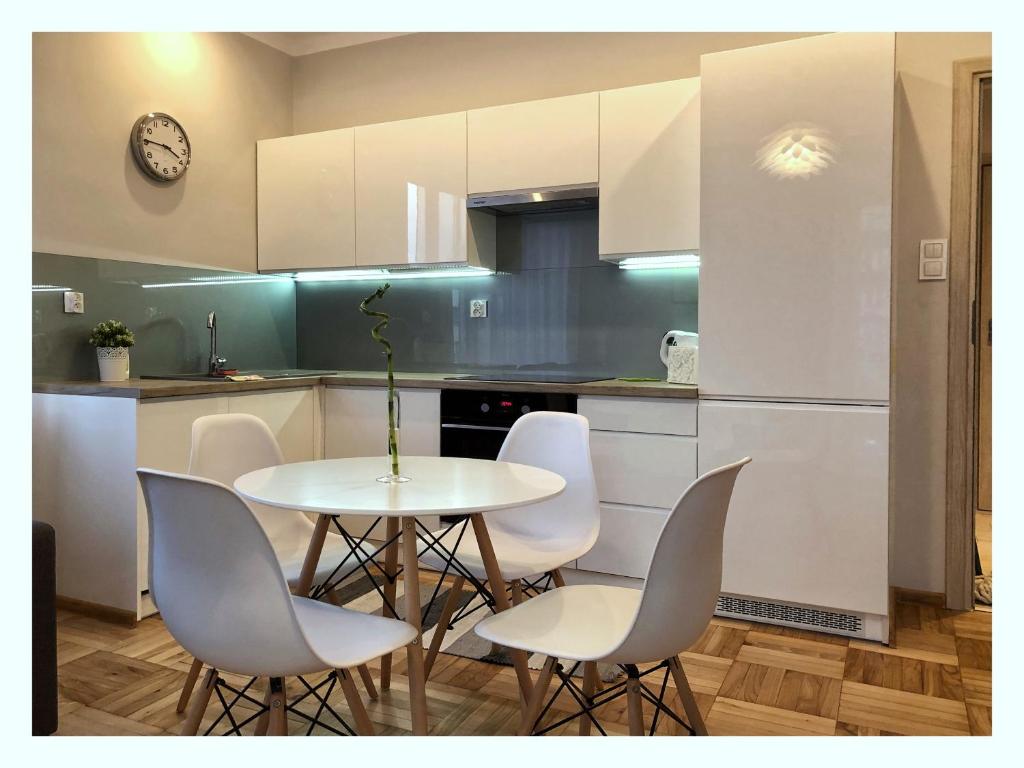 Kuchyňa alebo kuchynka v ubytovaní Apartament przy Ratuszu
