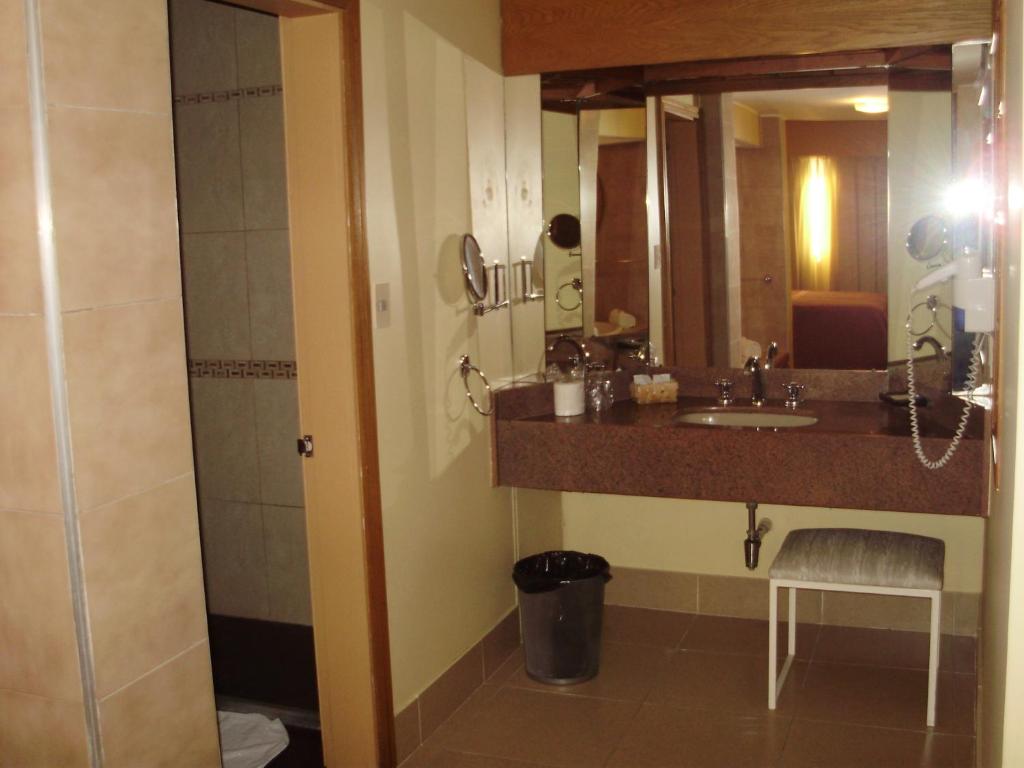 Koupelna v ubytování Hotel Klee