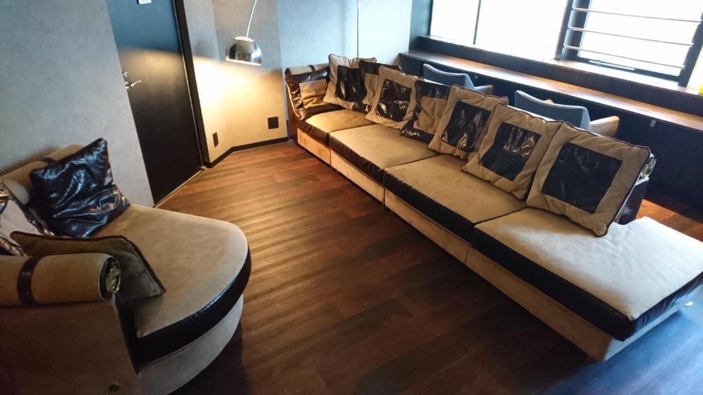 Posezení v ubytování R&Run Kyoto Serviced Apartment & Suites