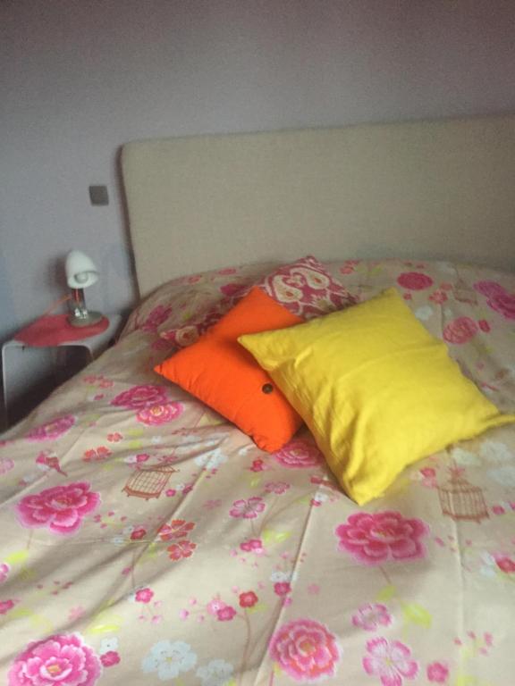 Postel nebo postele na pokoji v ubytování Guest House Les 3 Tilleuls