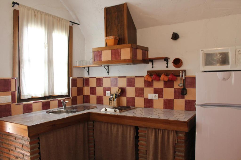 A kitchen or kitchenette at Cuevas Hammam Abuelo Jose