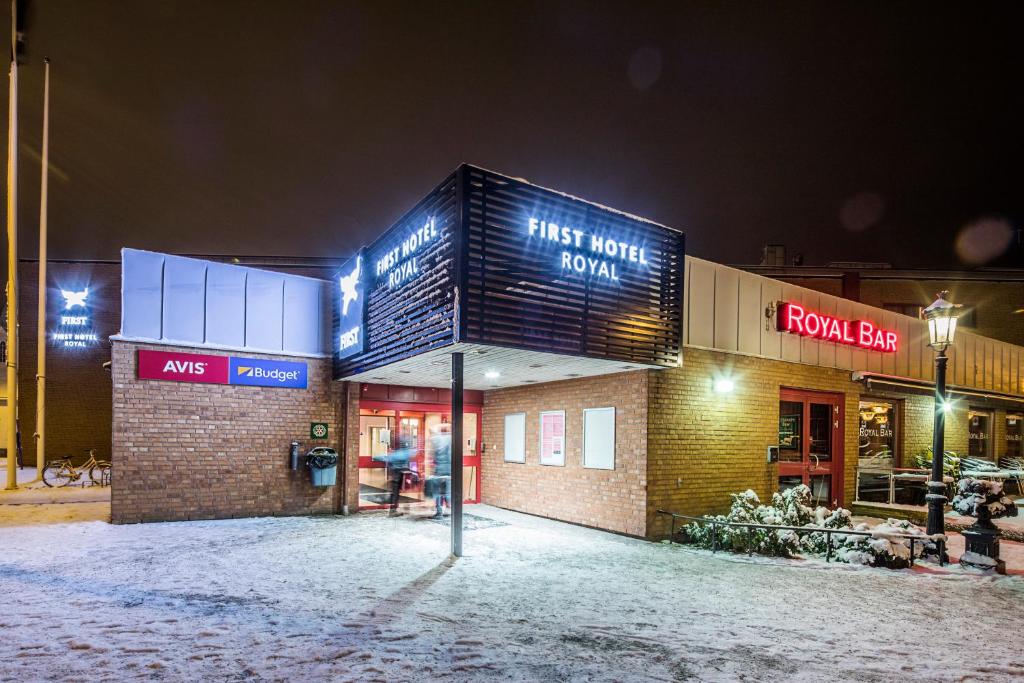 First Hotel Royal v zimě