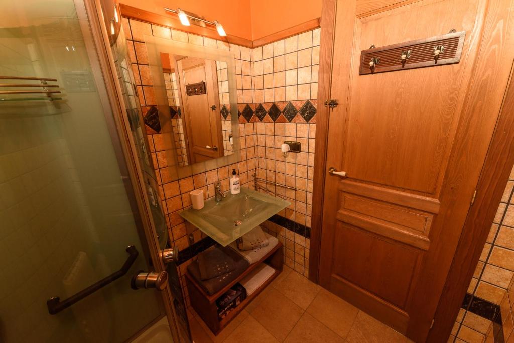 Koupelna v ubytování Casa Irissa
