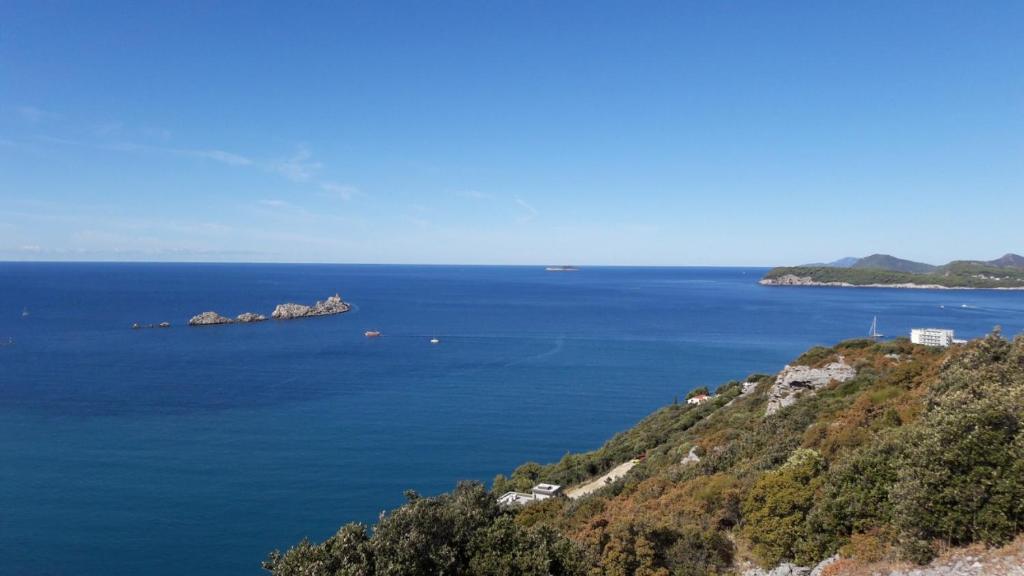 an island in the middle of a large body of water at Ana Guesthouse in Dubrovnik