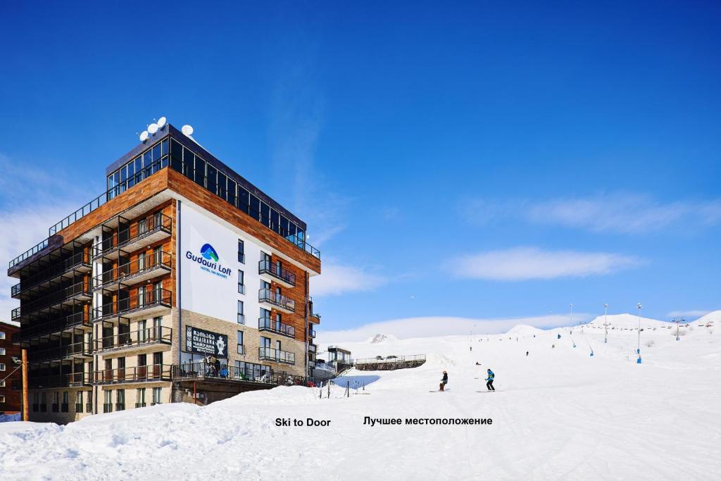 Gudauri Hotel Loft, Apartment 418, Next to the Pirveli Lift durante l'inverno