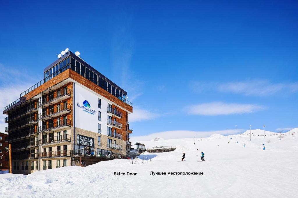 Gudauri Loft Apartment 418, Next to the Pirveli Lift v zimě