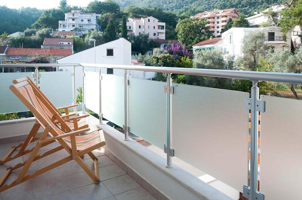 Balkón nebo terasa v ubytování Apartments LILA AUREA