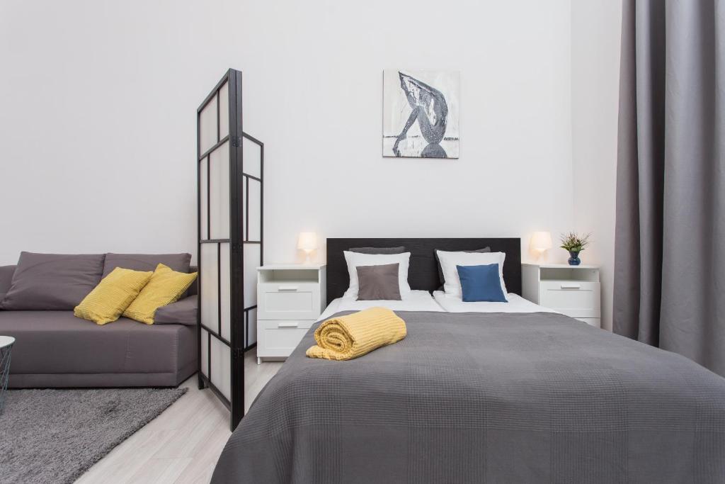 Posteľ alebo postele v izbe v ubytovaní Krakow B&B - Old Town