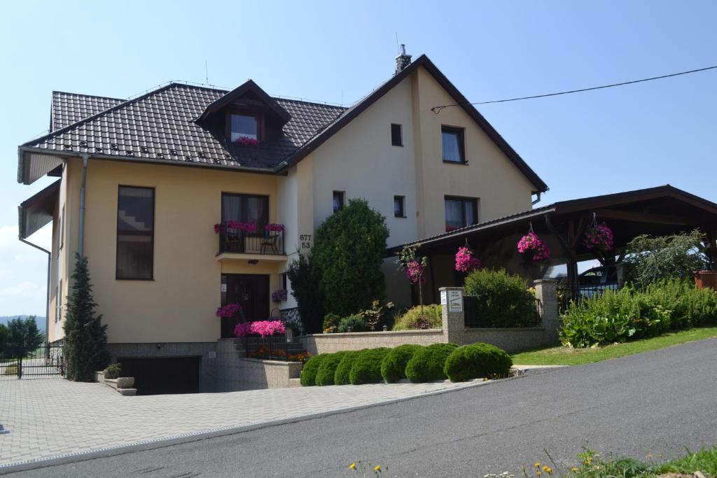 a house on the side of a road at Privat Luptak in Štrba