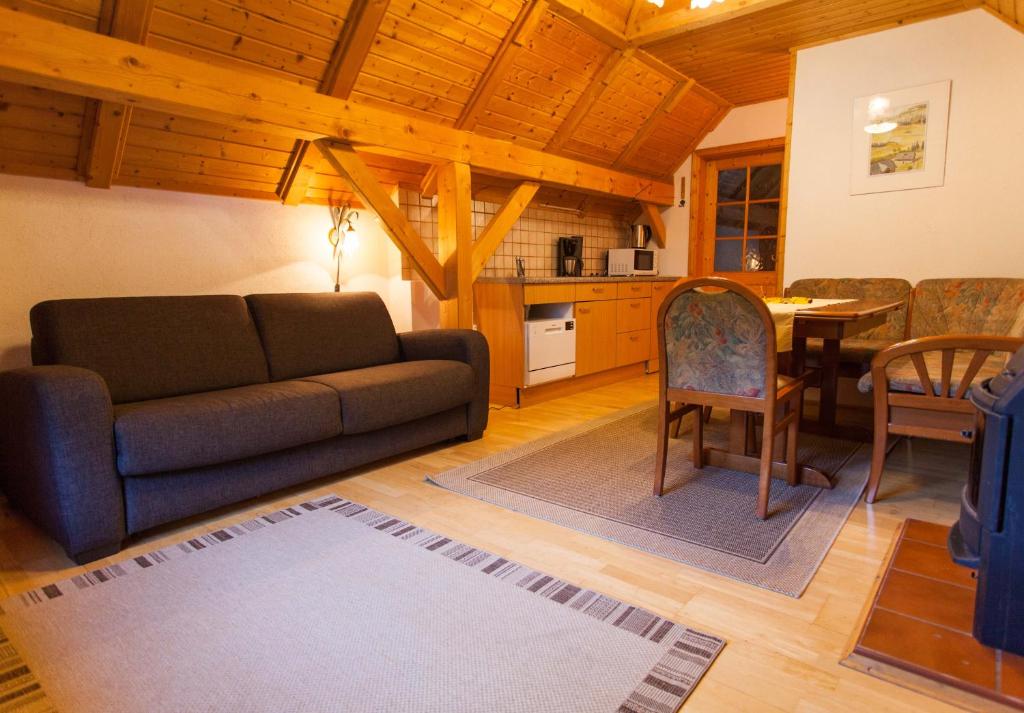 Kuchyň nebo kuchyňský kout v ubytování Bodnerhof