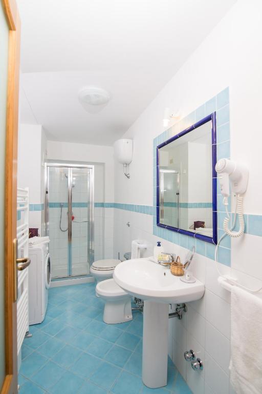 Koupelna v ubytování B&B Cassiopea